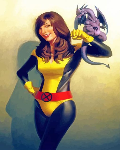 Shadowcat Kitty Pryde paint by number