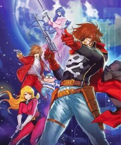 Space Pirate Captain Harlock Characters paint by number