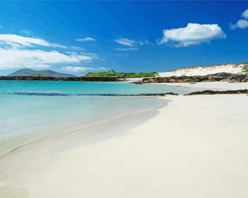 Taransay Beach paint by number