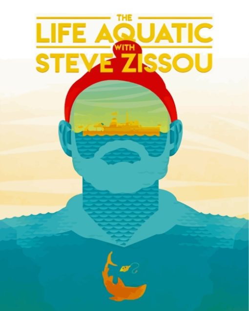 The Life Aquatic With Steve Zissou Illustration Poster paint by number