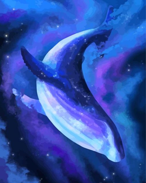 The Space Whale paint by number