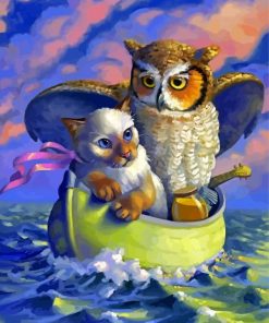 The Owl And The Pussycat Paint by number