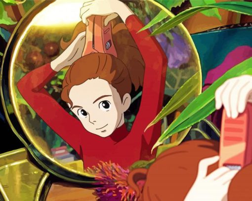 The Secret World Of Arrietty Illustration paint by number