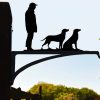 Two Dogs One Man Silhouette paint by number