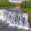 Upper Mesa Falls USA paint by number