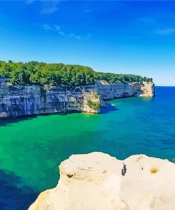 Upper Peninsula Seascape paint by number