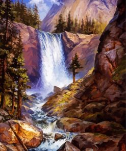 Vernal Falls Art paint by number