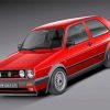 Volkswagen Golf Mk2 paint by number