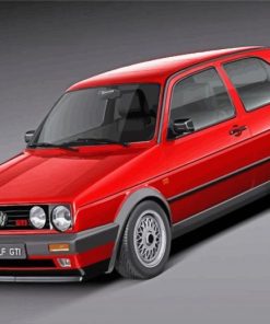 Volkswagen Golf Mk2 paint by number