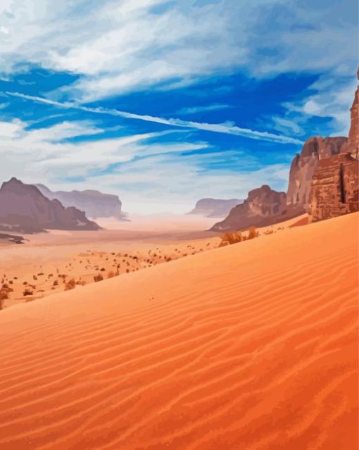 Wadi Rum Reserve paint by number