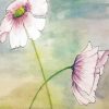 White Poppy Flowers Art Paint by number