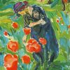 Woman And Poppies paint by number