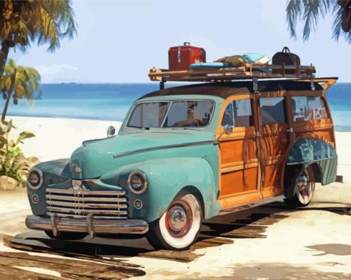 Woodie Beach paint by number