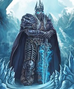 World Of Warcraft Lich King Video Game paint by number