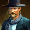 Wyatt Earp Art Paint by number