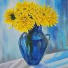 Aesthetic Blue Vase Art paint by number