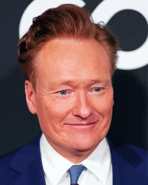 Aesthetic Conan OBrien paint by number