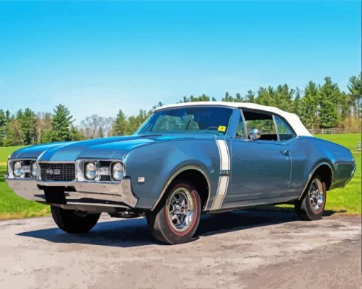 Aesthetic Oldsmobile 442 paint by number