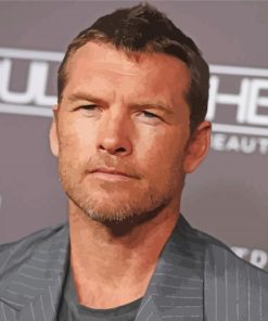 Aesthetic Sam Worthington Paint by number