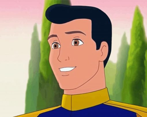 Aesthetic Prince Charming Disney paint by number