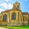 Auvers Sur Oise Church In France Paint by number