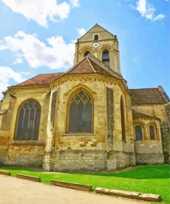 Auvers Sur Oise Church In France Paint by number