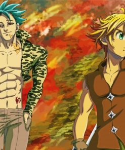 Ban And Meliodas paint by number