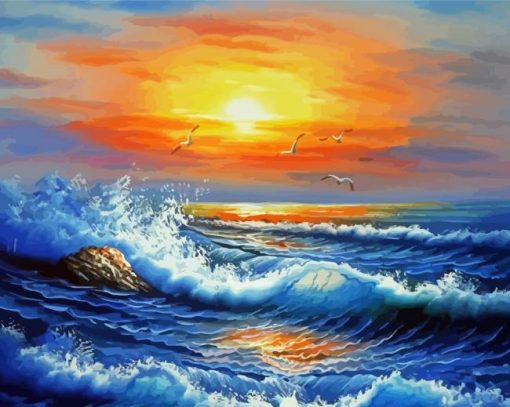 Beautiful Ocean Paradise Art Paint by number