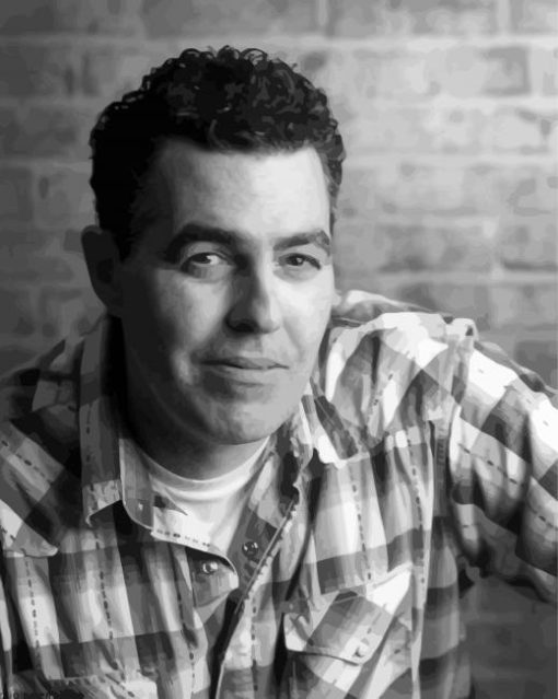 Black And White Adam Carolla paint by number