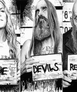 Black And White The Devil's Rejects paint by number