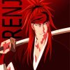 Bleach Renji Abarai paint by number