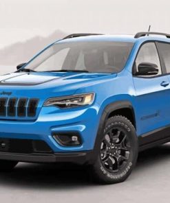 Blue Jeep Cherokee paint by number