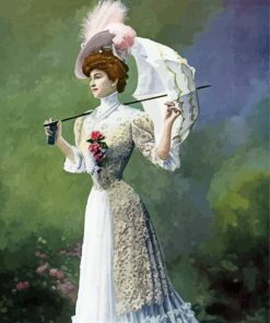 Classy Woman In Gown paint by number