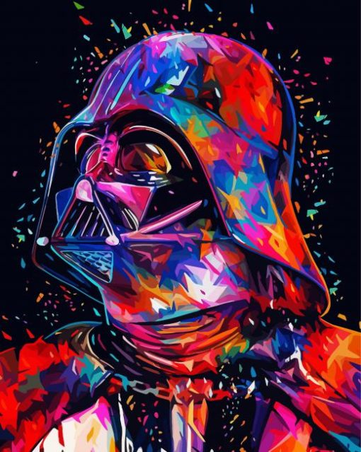 Colorful Star Wars Character paint by number