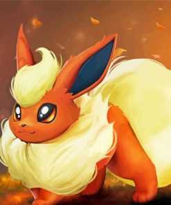 Cool Flareon Paint by number