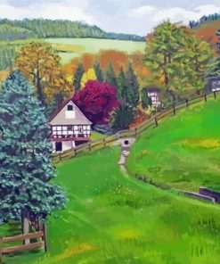 Cool Germany Countryside paint by number