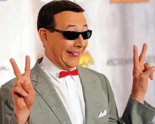 Cool Pee Wee Herman paint by number