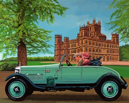 Couple In HighClere Castle paint by number