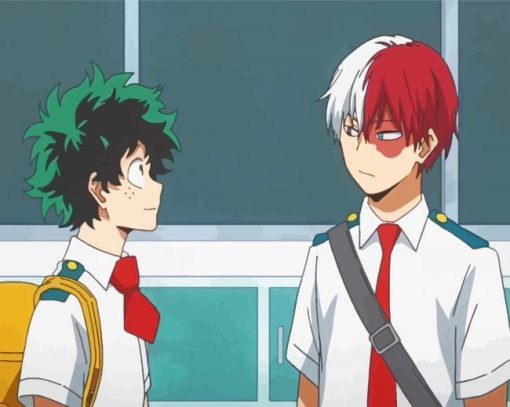 Deku And Midoriya Todoroki paint by number