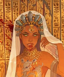 Egyptian Queen Of The Damned paint by number