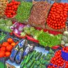 Fresh Vegetable Stand Market paint by number