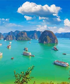 Halong Bay Vietnam Paint by number