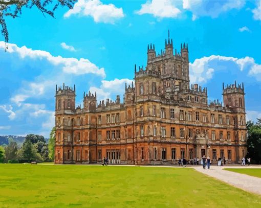 Highclere Castle paint by number