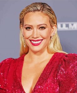 Hilary Duff Actress Paint by number