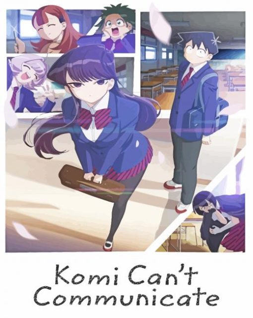 Komi Cant Communicate Anime Poster Paint by number