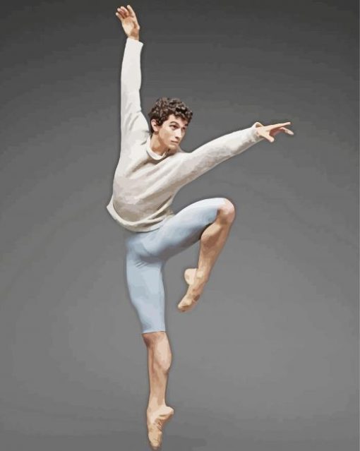 Male Ballet Dancer paint by number