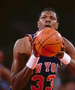 Patrick Ewing Basketball Player paint by number