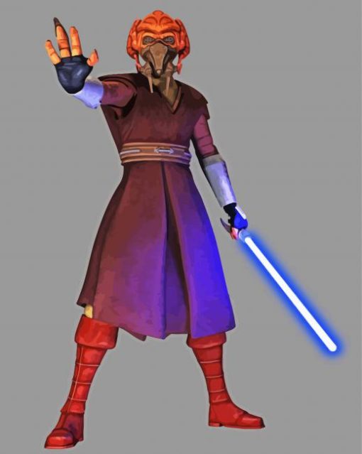 Plo Koon Star Wars Paint by number