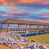 St Simons Island Pier paint by number