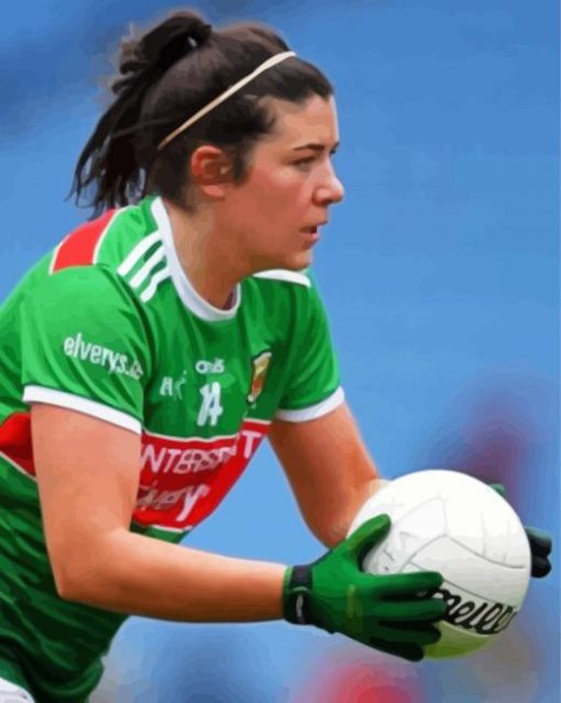 The Footballer Rachel Kearns paint by number